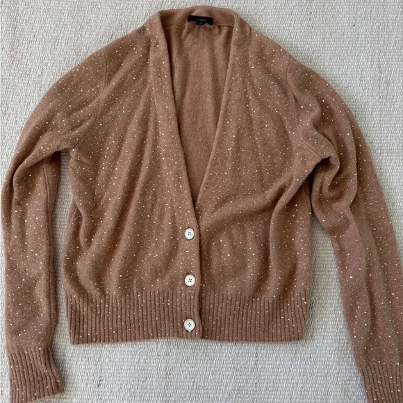 Bejeweled Sparkly JCrew Women’s Cardigan Sweater - Picture 1 of 7